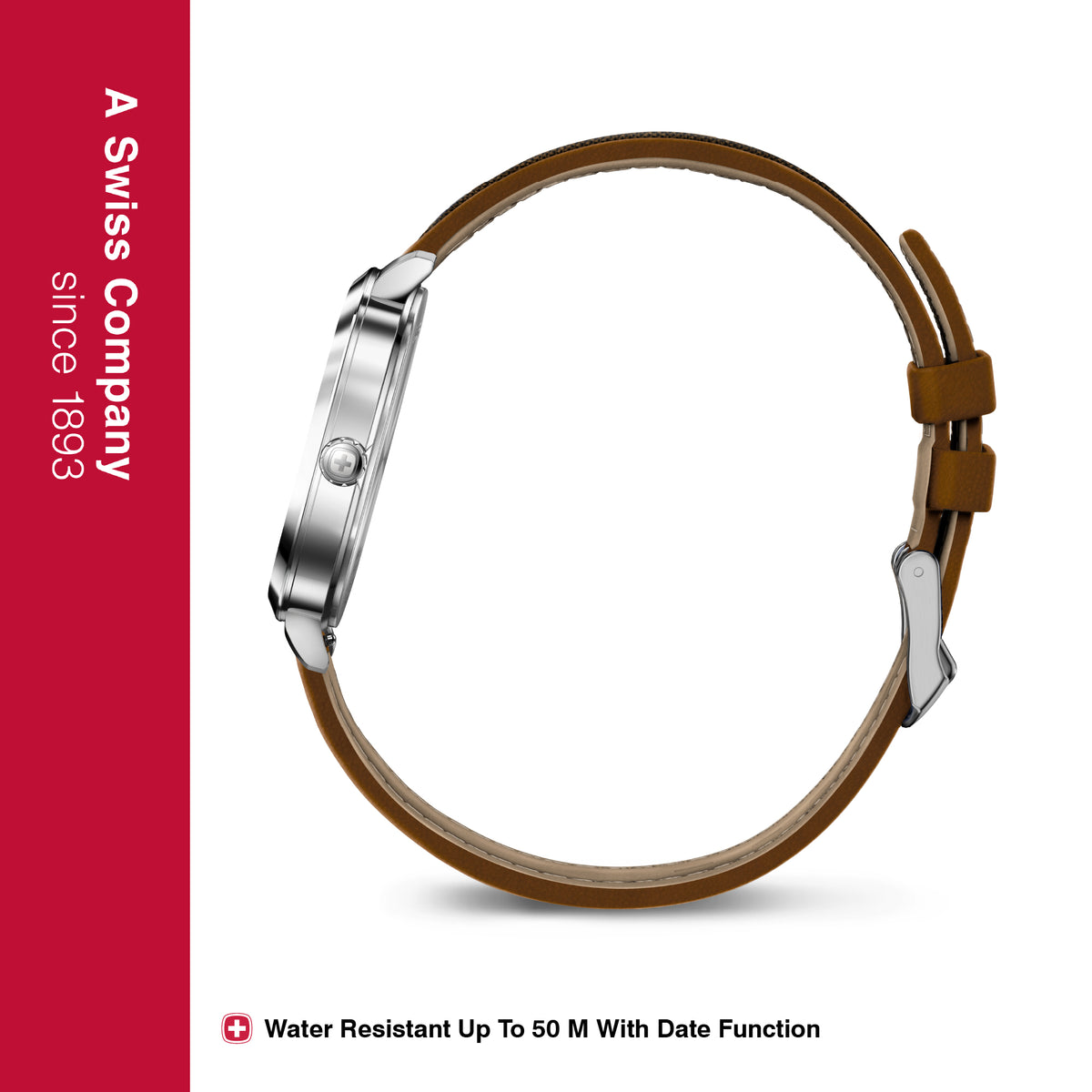 Wenger Vintage Classic Swiss-Made Analog Men's Wrist Watch, Squircle C