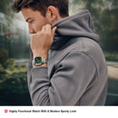 Wenger Vintage Sport Chrono Swiss-Made Men's Chronograph Wrist Watch Squircle Case With Green Dial, 40 mm,