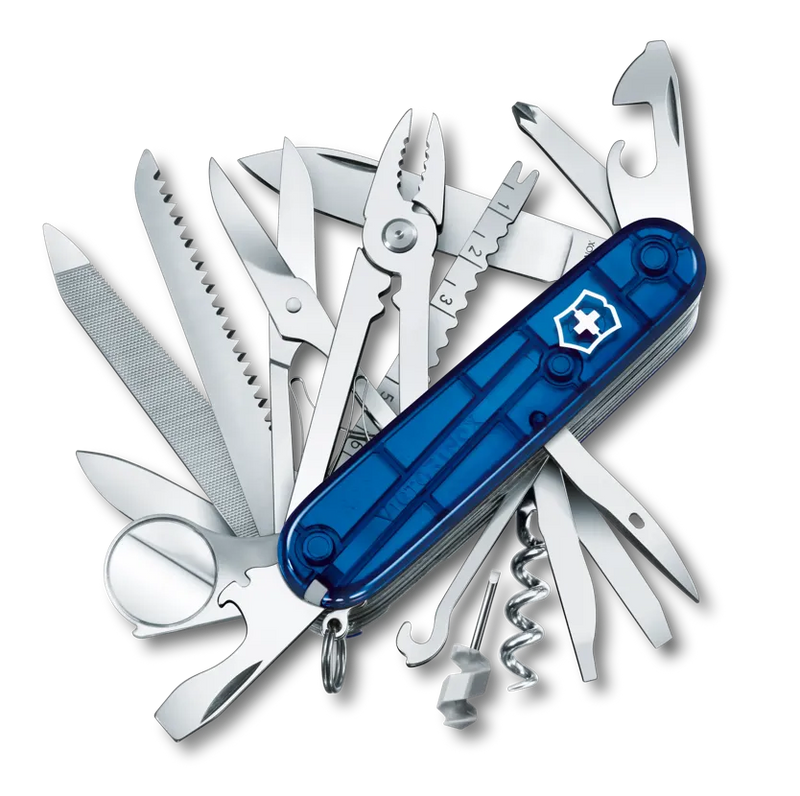 Victorinox Swiss Champ, 91mm, Blue Translucent