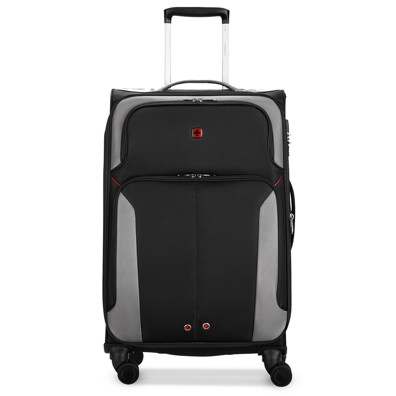 Wenger, Castic Medium Softside Case, Charcoal, 65 Liters, Swiss designed-blend of style & function,
