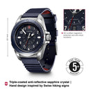 Victorinox Journey 1884 Swiss Made Quartz, Blue Dial Watch, 43 MM, Wrist Watch For Men