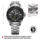 Victorinox Journey 1884 Automatic Swiss made, Black Dial Watch, 43 MM, Wrist Watch For Men