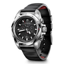Victorinox I.N.O.X. Chrono Swiss Made, Black Dial, 43 mm, Wrist Watch, Black Rubber Strap, Large Swiss Made Chronograph Watch
