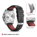 Victorinox I.N.O.X. Chrono Swiss Made, Black Dial, 43 mm, Wrist Watch, Black Rubber Strap, Large Swiss Made Chronograph Watch