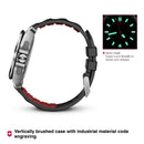 Victorinox I.N.O.X. Chrono Swiss Made, Black Dial, 43 mm, Wrist Watch, Black Rubber Strap, Large Swiss Made Chronograph Watch