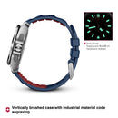 Victorinox I.N.O.X. Chrono Swiss made, Blue Dial, 43 mm, Blue Rubber Strap, Large Swiss Made Chronograph Quartz Watch