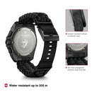 Victorinox I.N.O.X. Chrono Swiss Made, Black Dial, 43 mm, Paracord Strap,  Large Swiss Made Chronograph Watch