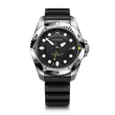 Victorinox Dive Pro Swiss Made, Black Dial, 43 mm, Black Rubber Strap, Large Quartz Watch