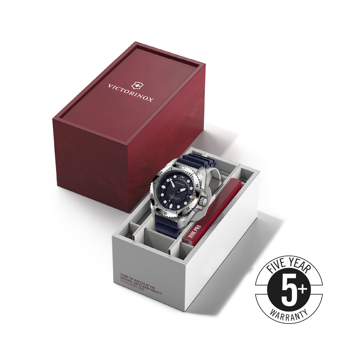 Victorinox Dive Pro Swiss Made, Blue Dial, 43 mm, Blue Rubber Strap, L