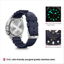 Victorinox Dive Pro Automatic Swiss Made, Blue Dial, 43 mm, Blue Rubber Strap, Large Watch