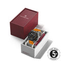 Victorinox Dive Pro Automatic Swiss Made, Black Dial, 43 mm, Orange Rubber Strap, Large Watch
