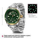 Victorinox Journey 1884 Quartz Swiss Made, Green Dial, Water Resistant Wrist Watch