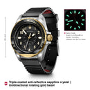 Victorinox Journey 1884 Quartz Swiss Made, Black Dial, 43 mm, 200m Water Resistant Wrist Watch