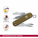 Victorinox Swiss Army Knife Classic SD, 58 Mm, Alox Limited Edition 2024, Terra Brown