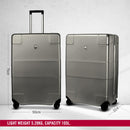 Victorinox Swiss Designed Trolley Suitcase, Lexicon Large Hardside Luggage Bag, 105 Litres, Gray