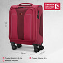 Wenger, Fantic Carry-On Softside Case, Burgundy, 33 Liters, Swiss designed-blend of style & function
