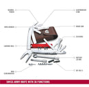 Victorinox Swiss Tool Spirit XC Plus Ratchet - 36 in 1 Stainless Steel Professional Multipurpose Tool with pliers in a leather pouch,