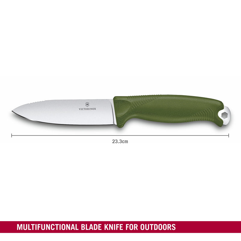 Victorinox Swiss Army Knife Venture, Large (23.3 cm) Olive, Polymer Handle