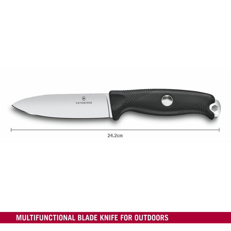 Victorinox Swiss Army Knife Venture Pro, Large (24.2 cm) Black, Polymer Handle