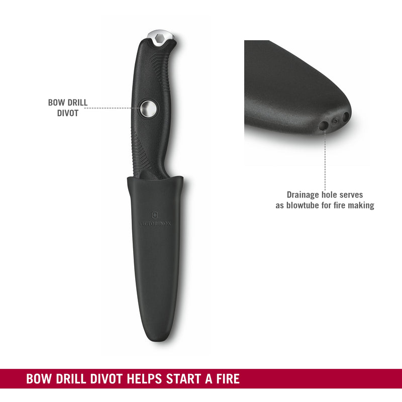 Victorinox Swiss Army Knife Venture Pro, Large (24.2 cm) Black, Polymer Handle