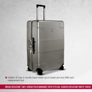 Victorinox Swiss Designed Trolley Suitcase, Lexicon Large Hardside Luggage Bag, 105 Litres, Gray