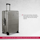 Victorinox Swiss Designed Trolley Suitcase, Lexicon Large Hardside Luggage Bag, 105 Litres, Gray