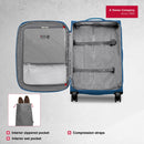 Wenger, Castic Medium Softside Case, Blue, 65 Liters, Swiss designed-blend of style & function
