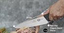 Victorinox Swiss Fibrox Stainless Steel Carving Knife, Straight Blade, Black, 20 cm, Swiss Made