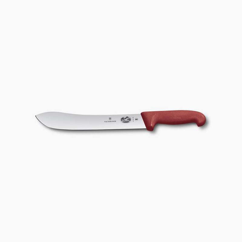 Victorinox Fibrox Butcher's Safety Nose Slaughter Knife 25cm Red