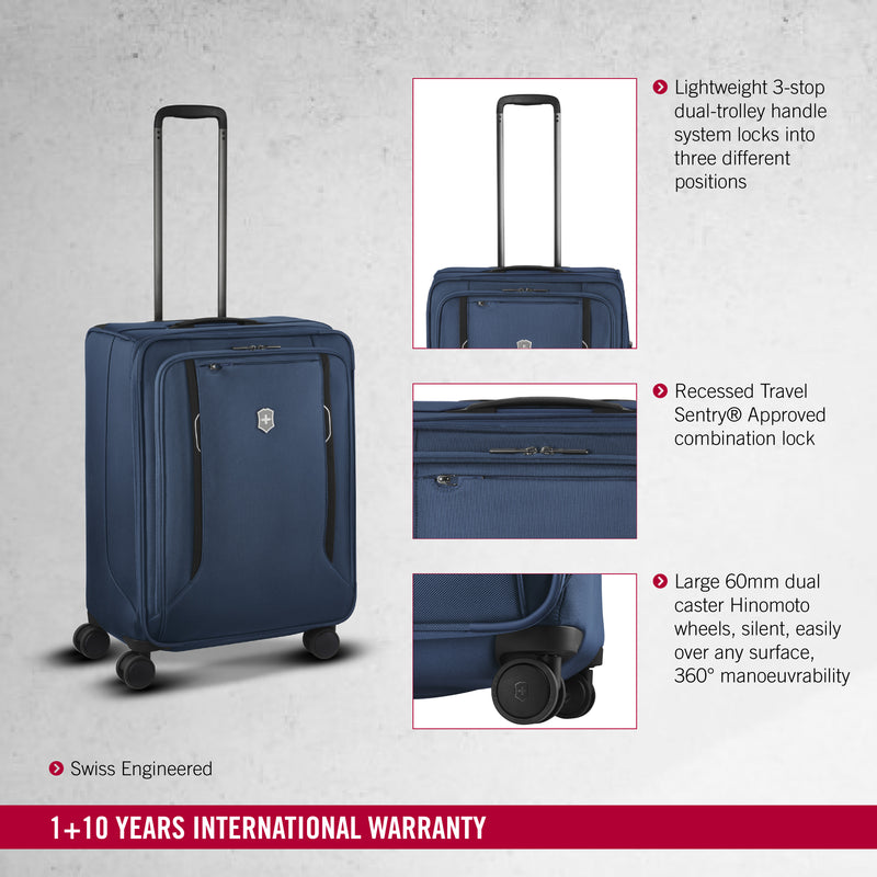 Victorinox Werks Traveler 6.0, 20" Freq Flyer Carry-On, Softside, Blue