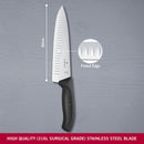 Victorinox Swiss Classic Carving Knife Fluted Edge Wide Blade 20cm Black