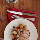 Victorinox Swiss Modern Stainless Steel Steak Knife 2 pieces Set Wavy Edge 12 cm Walnut Wood Swiss Made