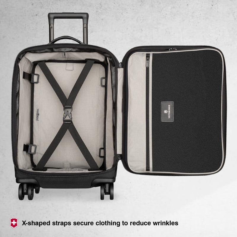 Victorinox Lexicon 2.0 Global, Cabin Suitcase (31 litres), 55 cm, Black, 17-inch Laptop Pocket, Nylon