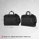 Victorinox Alox Nero, Briefcase (13 litres) 15.6 Inch Laptop Pocket, 40 cm, Black, Nylon / Leather | Business Travel Bag