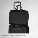 Victorinox Alox Nero, Briefcase (13 litres) 15.6 Inch Laptop Pocket, 40 cm, Black, Nylon / Leather | Business Travel Bag