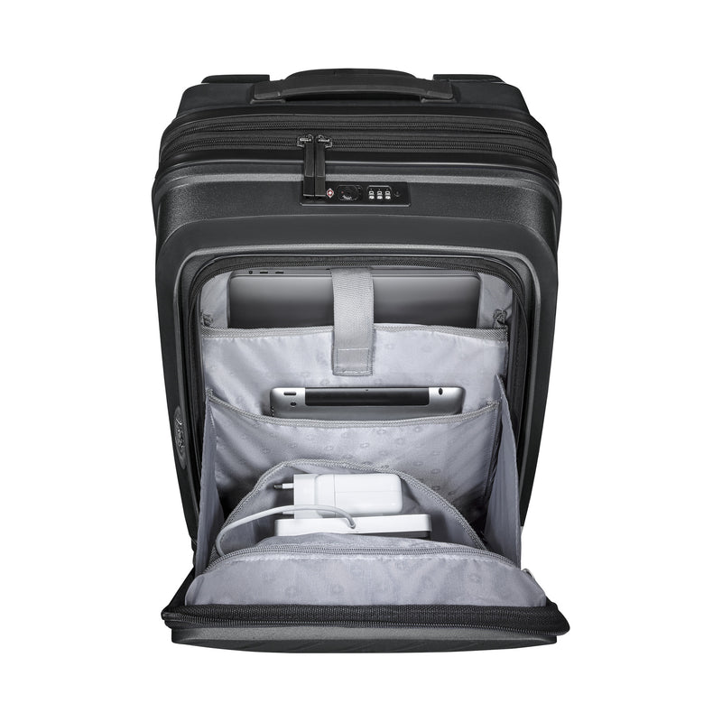 Wenger Ultra-Lite Hardside Carry-On, Black, 36 Litres, Swiss Designed