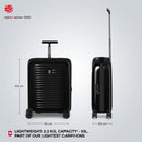 Victorinox Swiss Designed Airox Global Hardside Cabin Luggage, 33 litres, Black