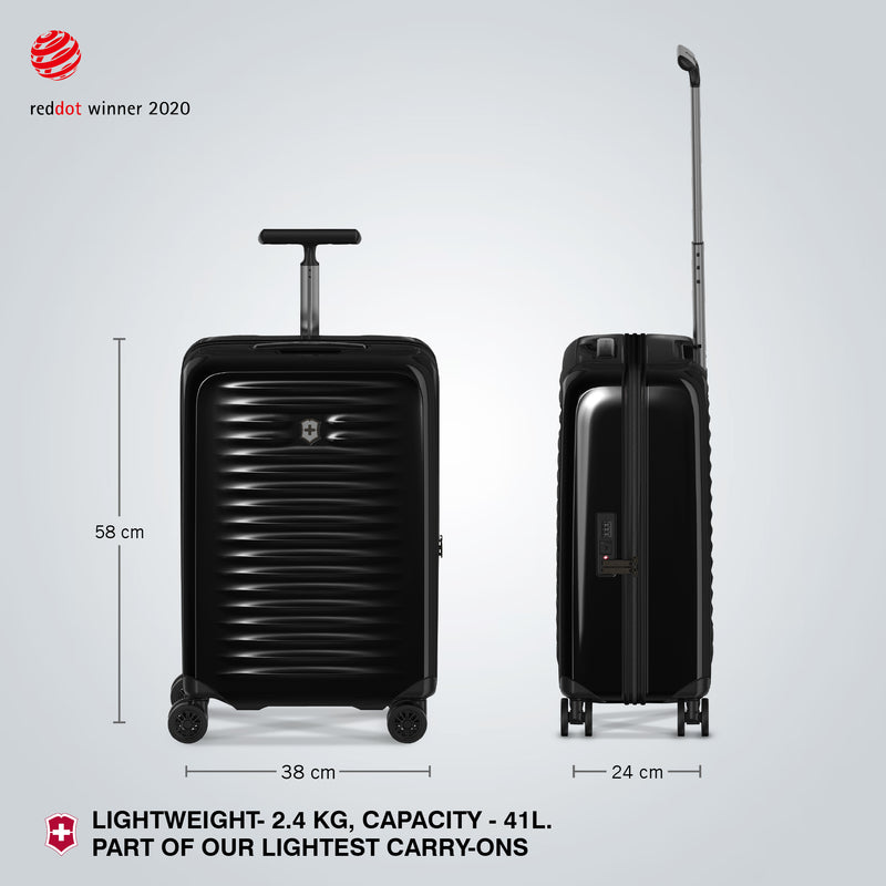 Victorinox, Airox Frequent Flyer Plus Hardside Cabin Luggage, 41 litres, Black