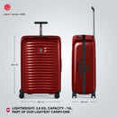 Victorinox Swiss Designed Airox Medium Hardside Luggage, 74 litres, Victorinox Red, Check-in Trolley bag