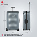 Victorinox Swiss Designed Airox Medium Hardside Luggage, 74 litres, Silver, Check-in Trolley bag
