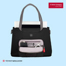 Wenger, Motion Deluxe, 15.6 Inches Laptop Tote Bag, 19 liters, Black, Women Work Case, Swiss Designed