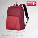 Wenger, Motion, 15.6 Inches Laptop Backpack, 20 liters, Digital Red, Business Travel Bag, Swiss Designed