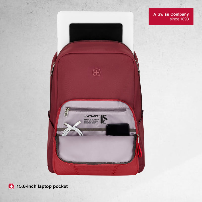 Wenger Grey MX Light Swiss Designed Medium Business Travel Laptop Backpack