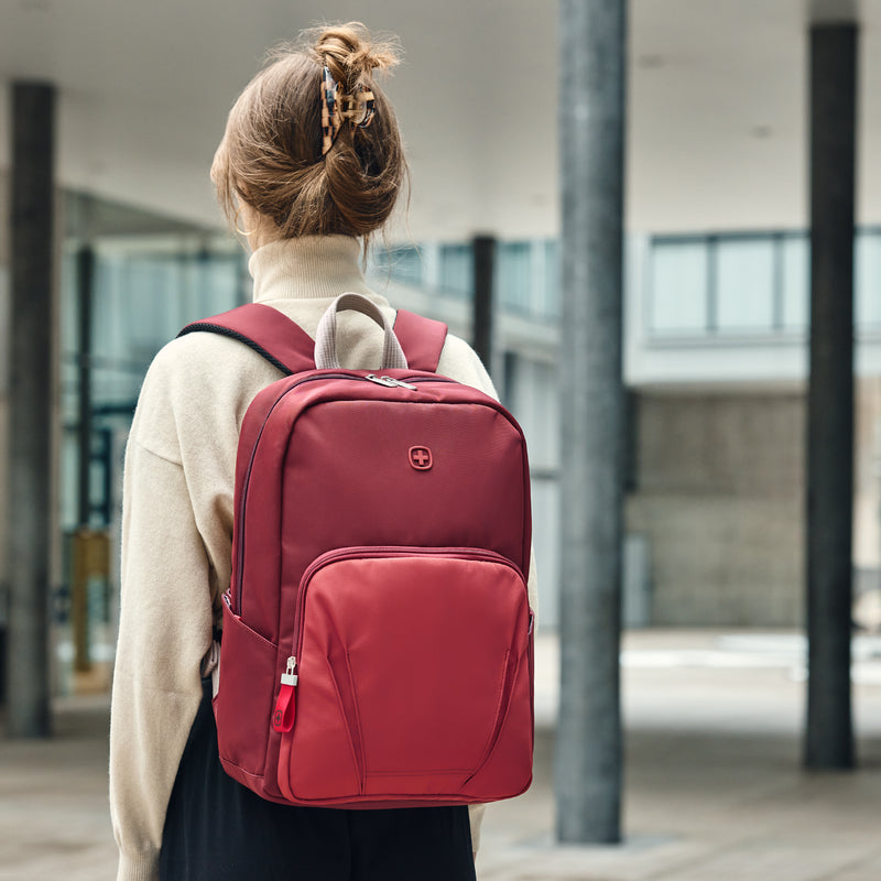 Wenger, Motion, 15.6 Inches Laptop Backpack, 20 liters, Digital Red, Business Travel Bag, Swiss Designed