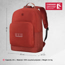 Wenger, Next 23 Crango, 16 Inches Laptop Backpack, 27 liters, Lava Business Travel Bag, Swiss Designed