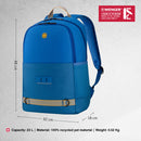 Wenger, Next 23 Tyon, 15.6 Inches Laptop Backpack, 23 liters, Sky Blue, Business Travel Bag, Swiss Designed