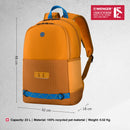 Wenger, Next 23 Tyon, 15.6 Inches Laptop Backpack, 23 liters, Ginger, Business Travel Bag
