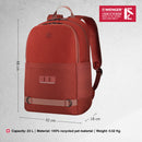 Wenger, Next 23 Tyon, 15.6 Inches Laptop Backpack, 23 liters, Lava, Business Travel Bag