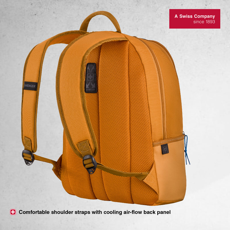 Wenger, Next 23 Trayl, 15.6 Inches Laptop Backpack, 22 liters, Ginger, Work And Adventure Bag, Swiss Designed