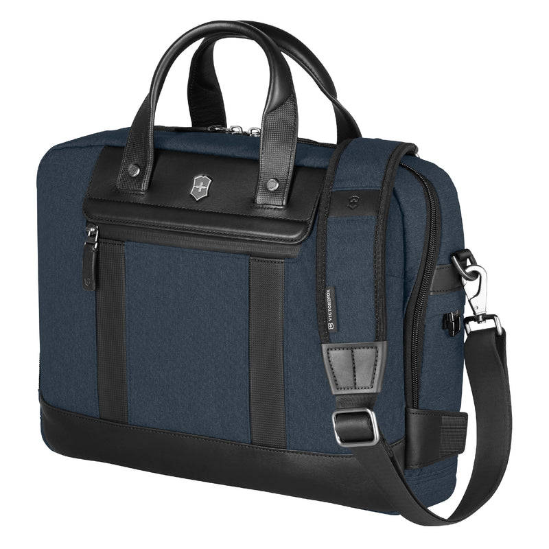 Victorinox Architecture Urban2 Briefcase Travel Bag(16 litres) 14-inch Laptop Pocket, 42 cm, Blue, Polyester | Business Travel Office Bag